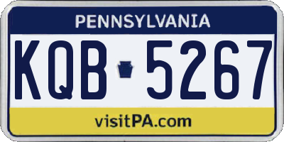 PA license plate KQB5267