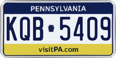 PA license plate KQB5409