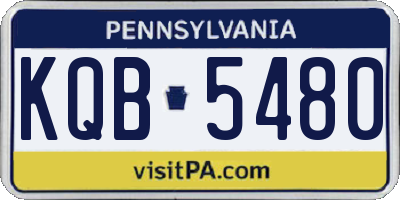PA license plate KQB5480