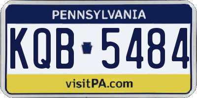PA license plate KQB5484