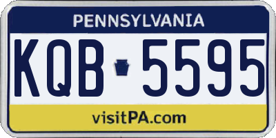 PA license plate KQB5595