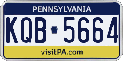 PA license plate KQB5664