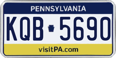 PA license plate KQB5690