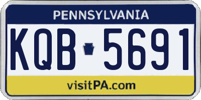 PA license plate KQB5691