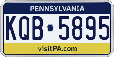 PA license plate KQB5895