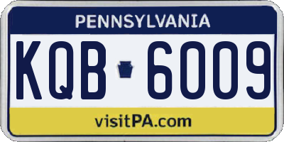 PA license plate KQB6009