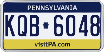 PA license plate KQB6048