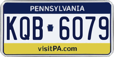 PA license plate KQB6079