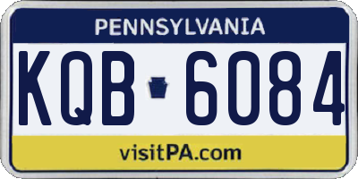 PA license plate KQB6084