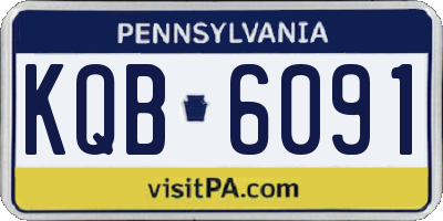 PA license plate KQB6091