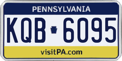 PA license plate KQB6095