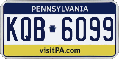 PA license plate KQB6099