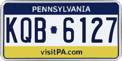 PA license plate KQB6127