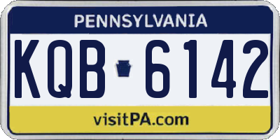PA license plate KQB6142