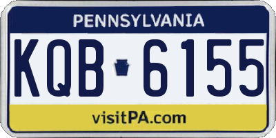 PA license plate KQB6155