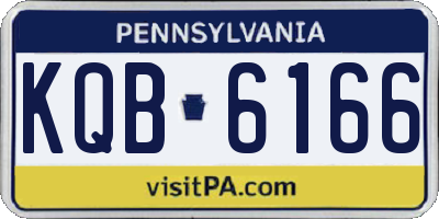 PA license plate KQB6166