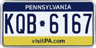 PA license plate KQB6167