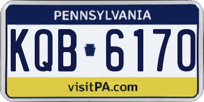 PA license plate KQB6170