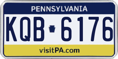 PA license plate KQB6176