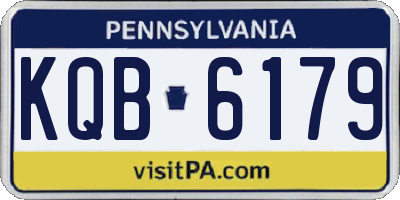 PA license plate KQB6179