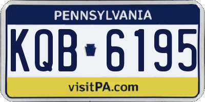 PA license plate KQB6195