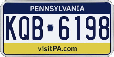 PA license plate KQB6198