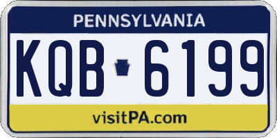 PA license plate KQB6199