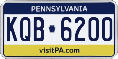 PA license plate KQB6200