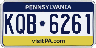 PA license plate KQB6261