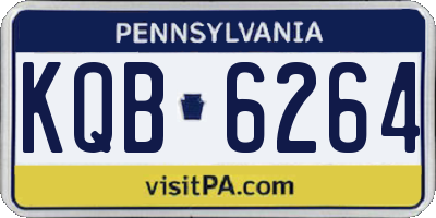 PA license plate KQB6264