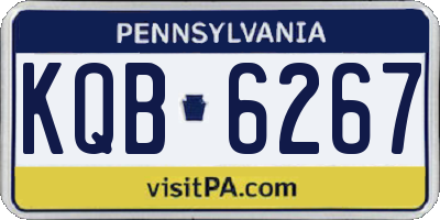 PA license plate KQB6267