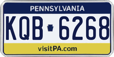 PA license plate KQB6268