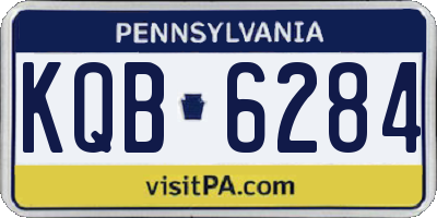 PA license plate KQB6284