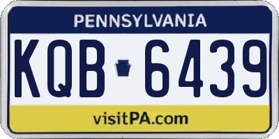 PA license plate KQB6439