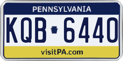 PA license plate KQB6440