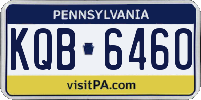 PA license plate KQB6460