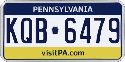 PA license plate KQB6479