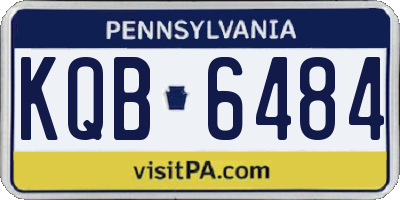 PA license plate KQB6484