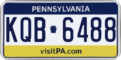 PA license plate KQB6488