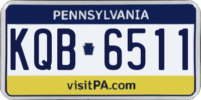 PA license plate KQB6511