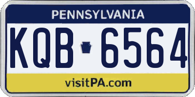 PA license plate KQB6564