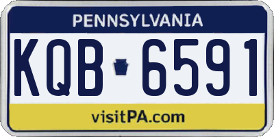PA license plate KQB6591