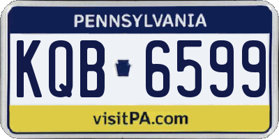PA license plate KQB6599