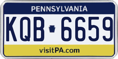 PA license plate KQB6659