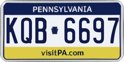 PA license plate KQB6697