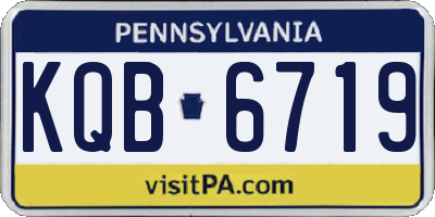 PA license plate KQB6719