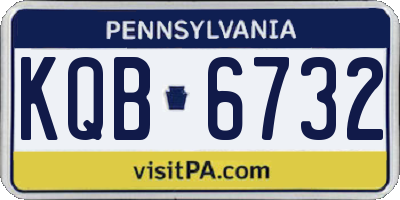 PA license plate KQB6732