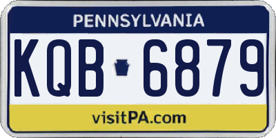 PA license plate KQB6879