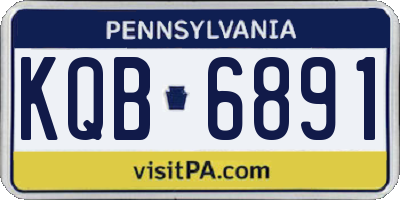 PA license plate KQB6891