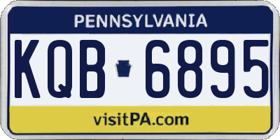 PA license plate KQB6895